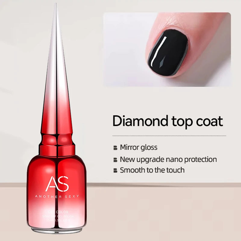 AS 15ML Nail Tips Glue Gel For Falses Nail Tips Fast Extension 3 IN 1 Function Nails Art Transparent Gel Polish Soak Off UV Gel
