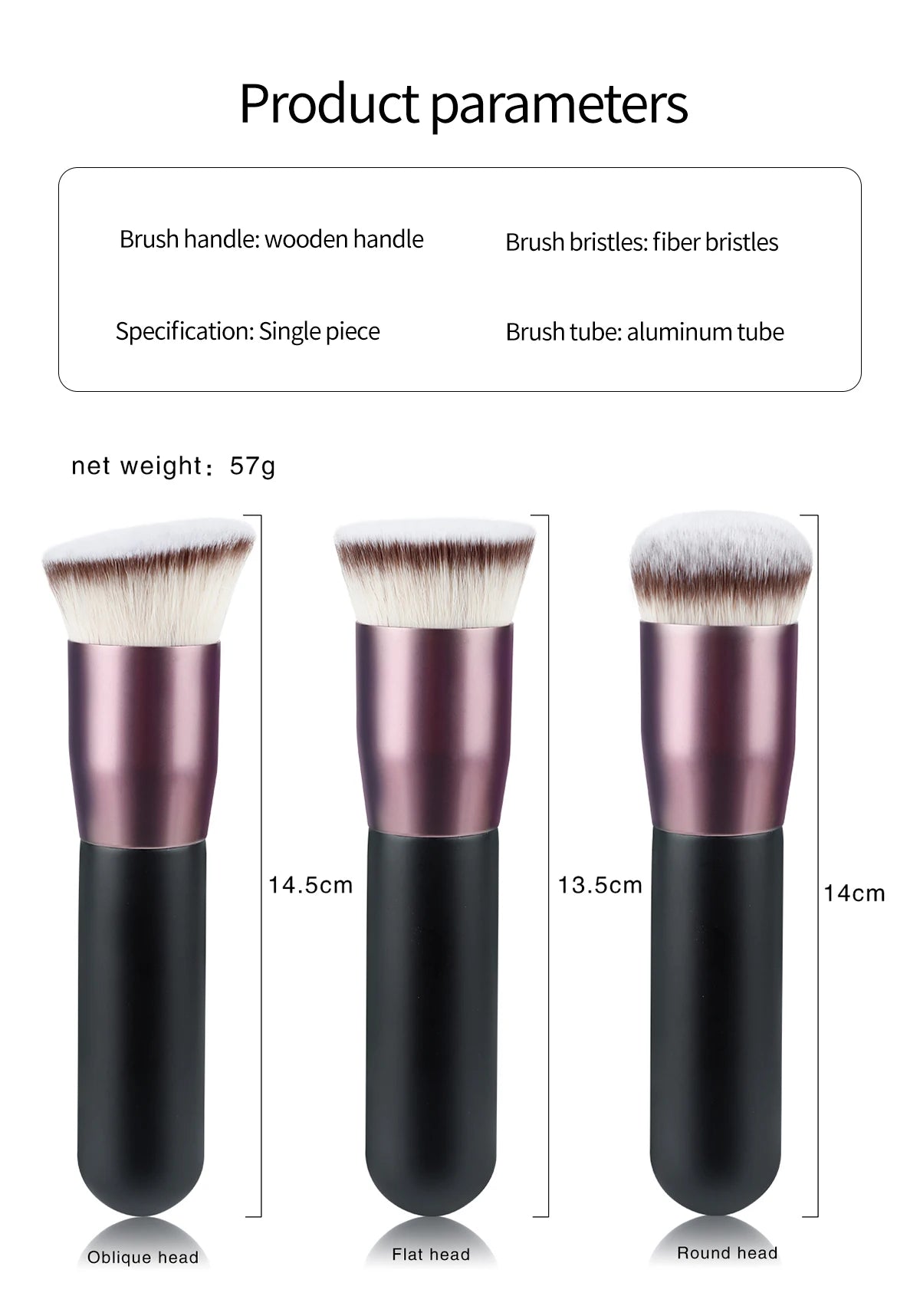 professional flat makeup brushes