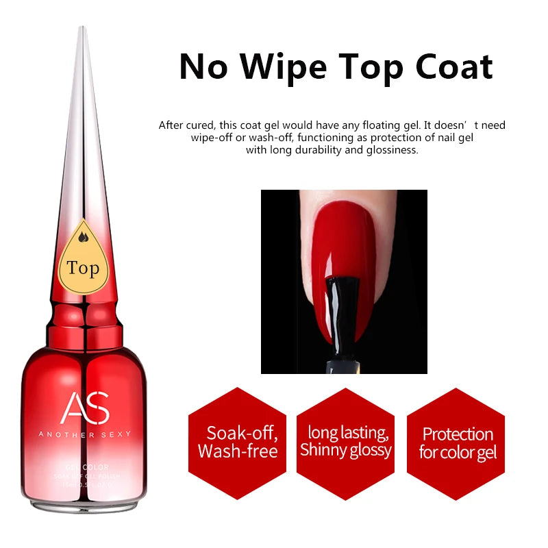 AS 15ML Nail Tips Glue Gel For Falses Nail Tips Fast Extension 3 IN 1 Function Nails Art Transparent Gel Polish Soak Off UV Gel